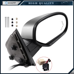 Chrome Power Mirror For 07-13 GMC Right Heated Signal Light Manual Fold Memory 6B93BC-57