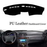 Dashboard Console Cover PU Leather Protector Sunshield Pad For Mercedes S W220
