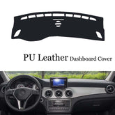 Dashboard Console Cover PU Leather Protector Sunshield Pad For Mercedes GLA CLA