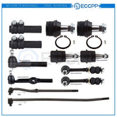 12pcs For 1995-97 Dodge Ram 1500 2500 4WD Front Ball Joints Tie Rods Suspension KOEEP