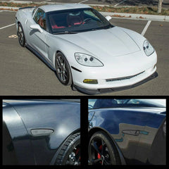 For 2005-2013 Chevrolet Corvette C6 Smoked Front & Rear Side Marker Lights 4PCS 6B93BC-57