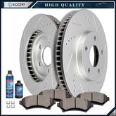 Front Ceramic Brake Pads Rotors For OLDSMOBILE INTRIGUE PONTIAC BONNEVILLE KOEEP