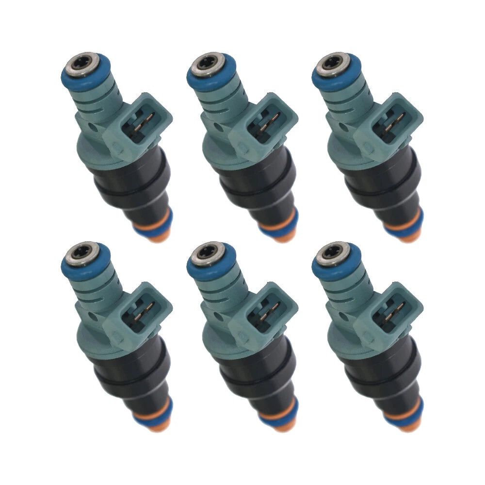Set of 6 Fuel Injectors 0280150715 for 87-97 BMW M3 323i 325i 525i 0280150415 6B93BC-57