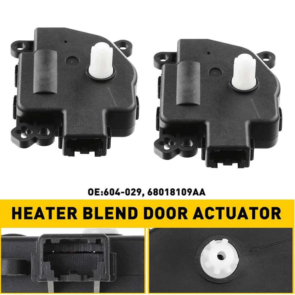 Pair Heater HVAC Air Blend For Chrysler Dodge Jeep Door Actuator 68018109AA Ram 6B93BC-57