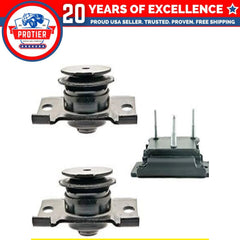 Motor & Trans Mount 3PCS Fit for 05-16 Nissan Frontier / 05-15 Xterra 4.0L 4WD 6B93BC-57