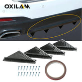 4PCS Universal Car Rear Bumper Lip Diffuser Fins Shark Splitter Accessories EOA 6B93BC-57