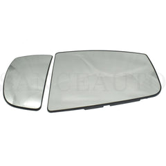 2PC Mirror Glass Upper & Lower Right Side For Ford Transit 150 250 350 2015-2022 6B93BC-57