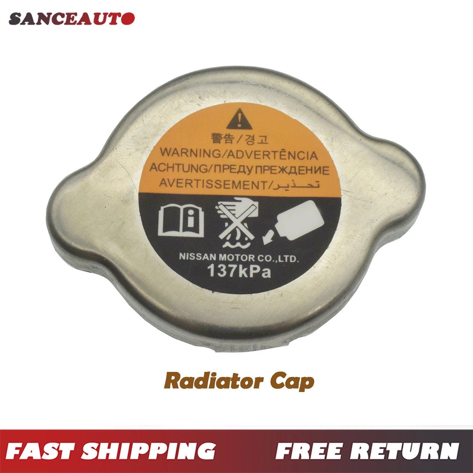 For 2007-2022 Nissan Altima Maxima Murano Quest Metal Radiator Cap 21430-8991A 6B93BC-57