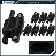 ECCPP 8 Square Ignition Coils For 07-13 Chevy Silverado 1500 Suburban 4.8L 5.3L ECCPP