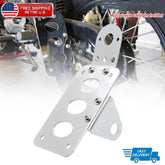 Chrome Side Mount License Plate Bracket Holder for Harley Cruiser Chopper Yamaha