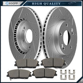 Front Rotors Ceramic Brake Pads Kit for Hyundai Venue 2020-2022 Kia Soul 6B93BC-57