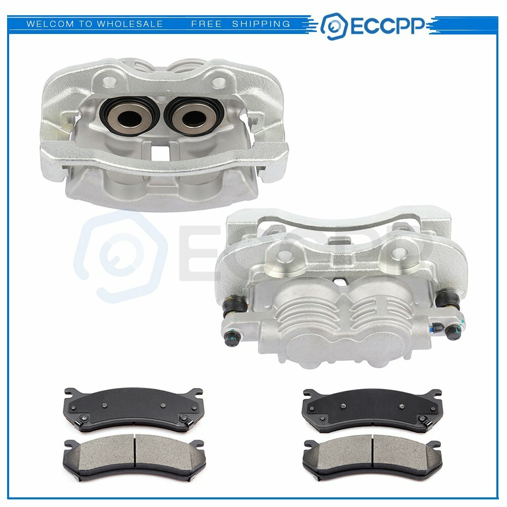 Rear Brake Pads Set Brake Calipers 6Pcs Kit For 2002-2006 Cadillac Escalade 6B93BC-57