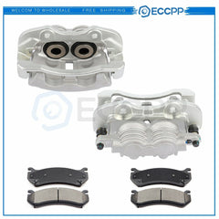 Rear Brake Pads Set Brake Calipers 6Pcs Kit For 2002-2006 Cadillac Escalade 6B93BC-57