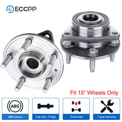 2Pcs Wheel Hub Bearings Front For 2011-2015 Chevy Cruze 1.4L 1.8L w/15" Wheel KOEEP