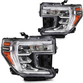 ECCPP LED Headlights Assembly For GMC Sierra 1500 2019-2022 Pair Kit Black Amber 6B93BC-57