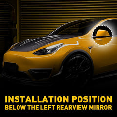 Left driver Side For Tesla Model y Door Wing Mirror Cover Lower Holder Black US 6B93BC-57