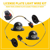 For 94-01 Dodge RAM 2500 1500 3500 LED License Light Plate Lens Lamp with wire 6B93BC-57