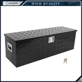 48"X15"X15" BLACK ALUMINUM PICKUP TRUCK TRUNK BED TOOL BOX TRAILER STORAGE+LOCK 6B93BC-57