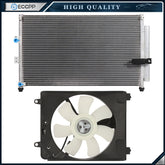 AC Condenser Cooling Fan Kit For 2006 2007 2008 2009-2011 Honda Civic 6B93BC-57