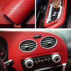 Interior Center Console 5D Carbon Fiber Molding Sticker For Ford Fusion 17-