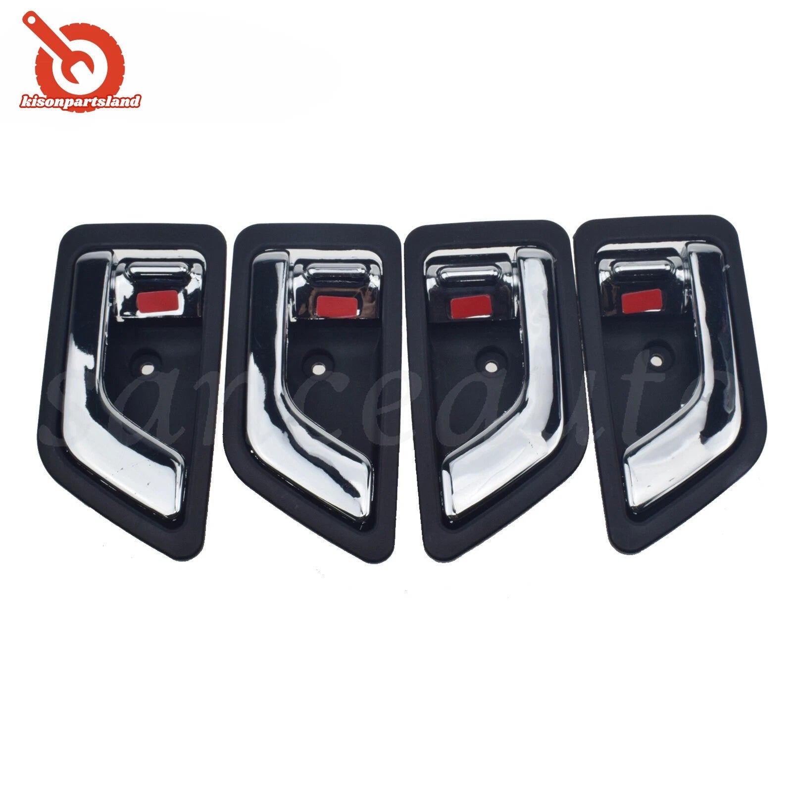 Set 4PCS Chrome Inside Door Handles Left Right for Hyundai Getz/Click/TB 2002-09 6B93BC-57