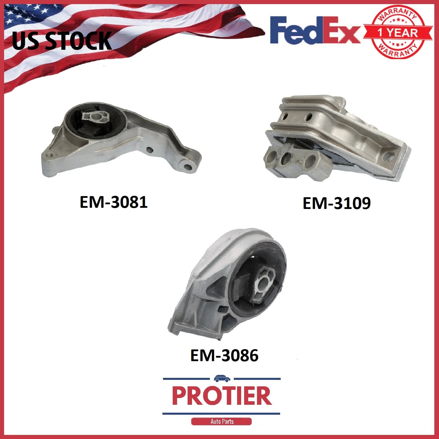Motor & Trans. Mount Set FOR 2006-2011 Chevy Cobalt/ HHR/ Pontiac G5 2.2/ 2.4L 6B93BC-57