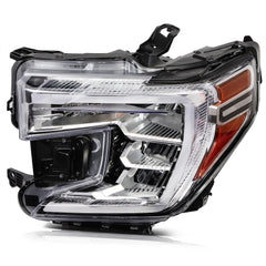ECCPP LED Headlight Assembly For GMC Sierra 1500 2019-2022 Left Side Black Amber 6B93BC-57