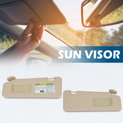 Beige Sun Visor Pair Left + Right W/ Sunroof For Toyota Highlander 08-13