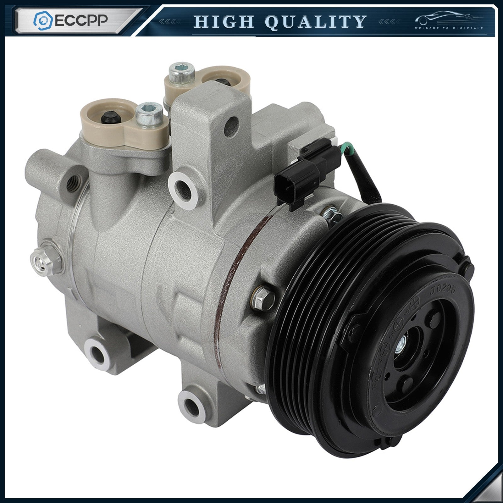 Fits Ford Mustang 5.0L 5.2L 2015 2016 2017 A/C AC Compressor with Clutch 6B93BC-57