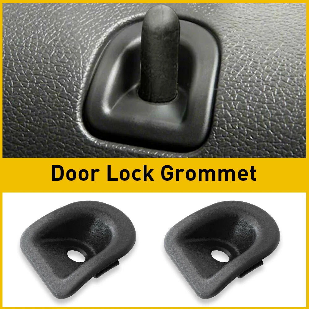 For 2005-2014 Ford Mustang or Shelby Black Door Panel Lock Grommets Covers EOA 6B93BC-57