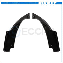 Fits 16-18 Honda Civic 2x Glossy Black Rear Bumper Lip Diffuser Splitter 6B93BC-57