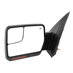 For 04-14 Ford F150 Power Heated Tow Mirror Puddle Light Signal Chrome Left Side 6B93BC-57