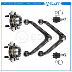 6PCS Control Arm Ball Joint Wheel Bearing NO ABS For 2002-2005 Dodge Ram 1500 6B93BC-57