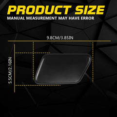 For Volvo S60 2005-2009 Black Pair Front Headlight Washer Jet Spray Cover Cap EA 6B93BC-57