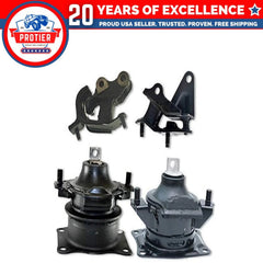 Fits 2003-2007 Honda Accord 2.4L MANUAL Front & Rear Motor & Trans Mount 4pcs : 6B93BC-57