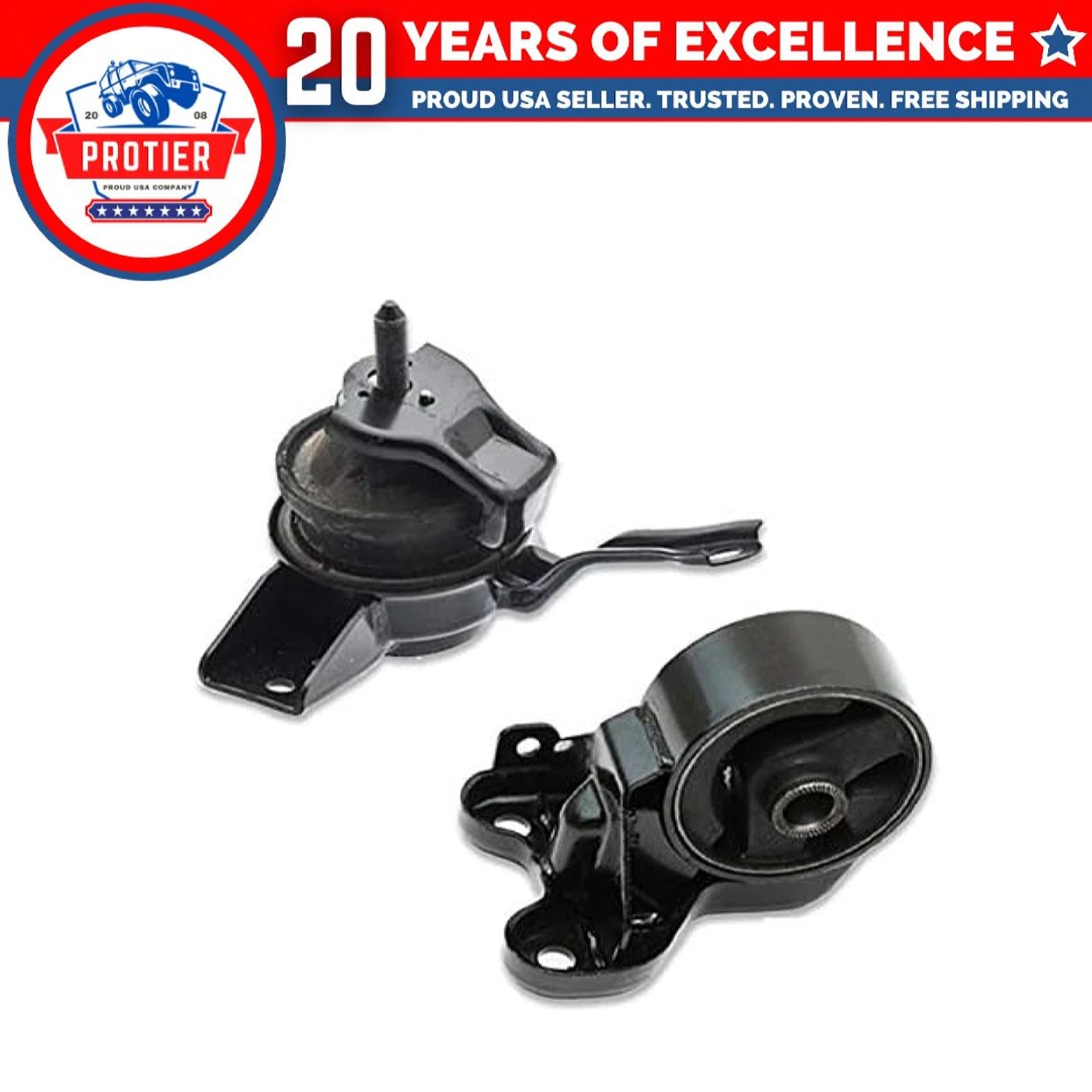 Fits 2004-2009 Kia Spectra/ Spectra5 2.0L MANUAL Front & Front RT Mount Set 2pc 6B93BC-57