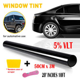 Uncut Roll Window Tint Film 5/15/35% VLT 20" 10ft Feet Car Home Office Glass EOA 6B93BC-57