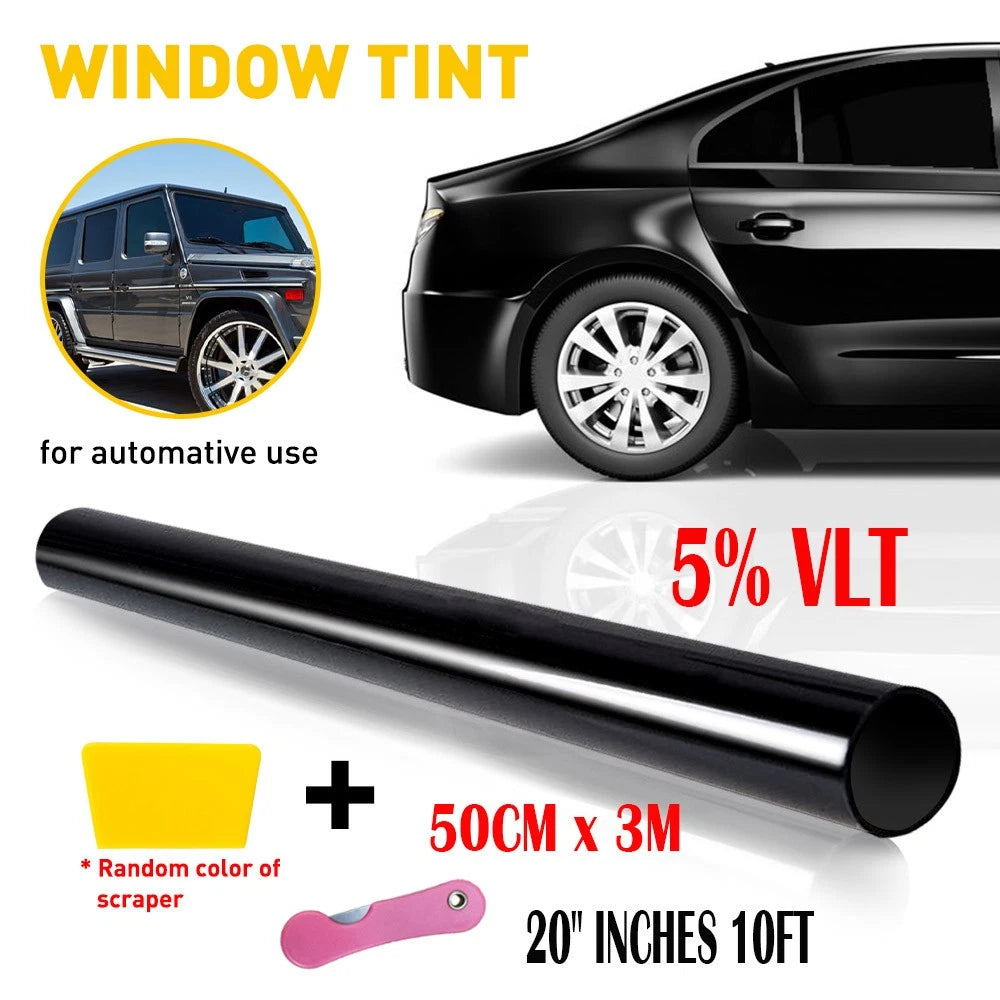 Uncut Roll Window Tint Film 5% -70% VLT 20" 10ft Feet Car Home Office Glass EOA 6B93BC-57