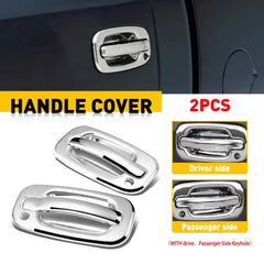 For 1999-2006 Chevy Silverado / GMC Sierra Chrome 2 Door Handle Covers With PSKH 6B93BC-57