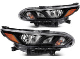 For Nissan For Sentra 2024-2025 2.0L Pair Halogen Black Headlights Assembly KOEEP