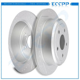 Rear Brake Rotors Disc For Jeep Wrangler 2007 2008 2009 2010 2011 2012 2013-2018 6B93BC-57