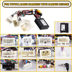 Car Stereo Radio Power Harness Cable Wire Adapter AMP Support JBL For Toyota 6B93BC-57