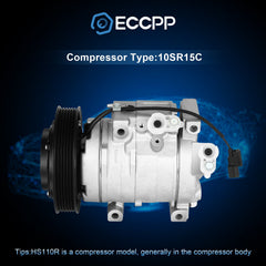 A/C AC Compressor Fits HONDA ACCORD 3.5L 2008 2009 2010 2011 2012 V6 6B93BC-57