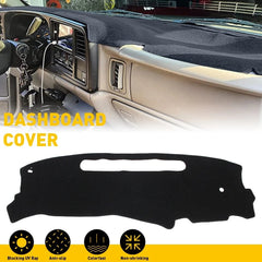 For 1998-2004 Chevrolet S10 Anti-Slip Dash Mat DashBoard Black Protect Carpet EA 6B93BC-57