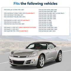 4 Pcs 1.5" 5x110 Hub Centric Wheel Spacers 12x1.5 For Chevrolet Cobalt Malibu