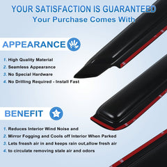 Window Visor Vent Rain Shades Guards Deflectors For 1991-2005 Ford Explorer 6B93BC-57