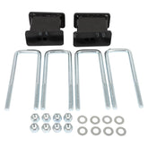 4" Rear Lift Blocks Kit w/ Ubolts For Chevy Silverado GMC Sierra 1500 2007-2018 6B93BC-57