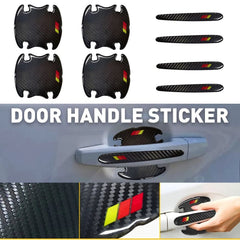 8x Car Door Handle Bowl Guard Protective Film Sticker Reflective Strips Scratch 6B93BC-57