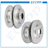 Front And Rear Brake Rotors DRILL SLOT FITS 1994-2004 Ford Mustang Base/ GT 2WD 6B93BC-57