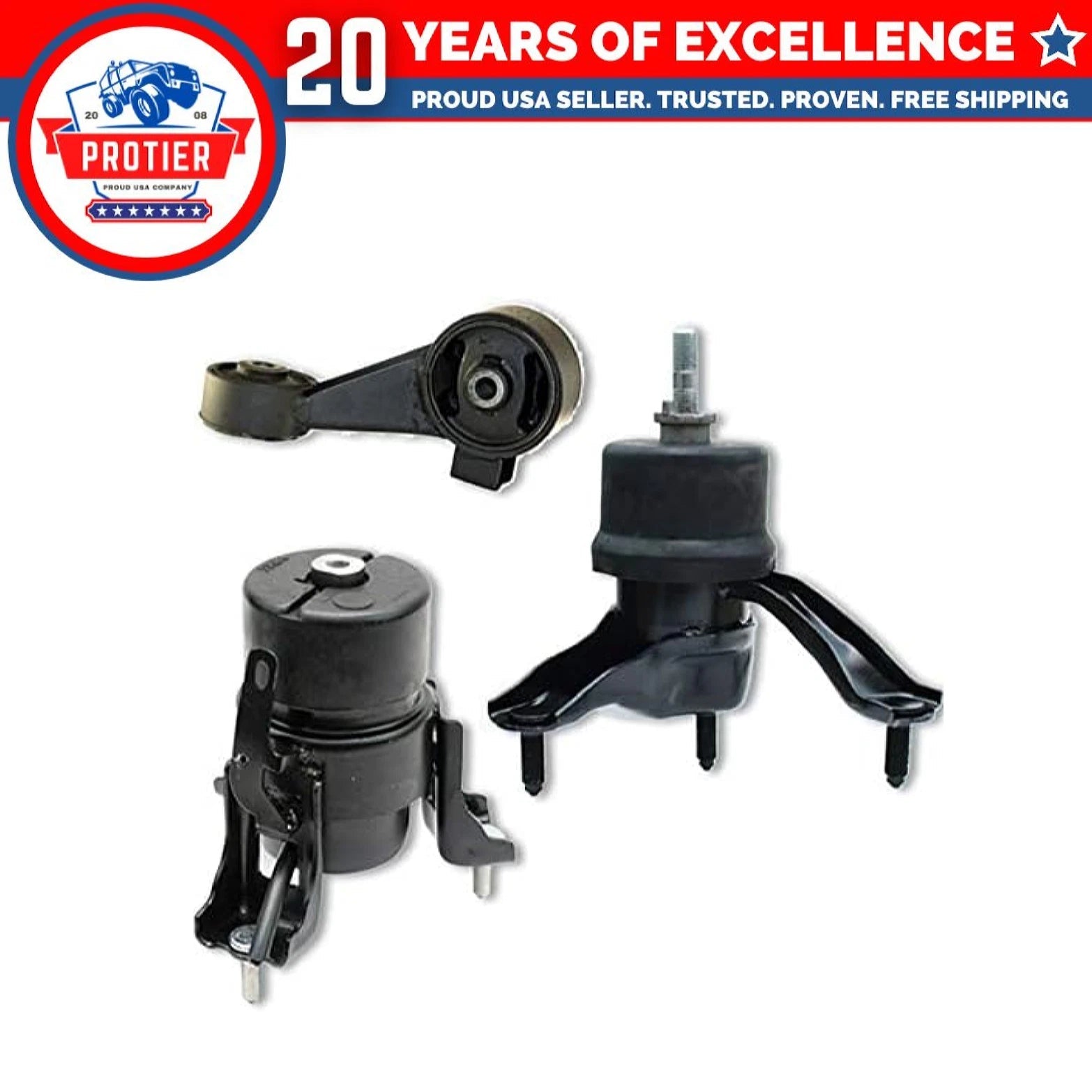 Fits 2004-2006 Toyota Camry 3.3L / Lexus ES330 Motor & Trans Mount 3pc : 6B93BC-57